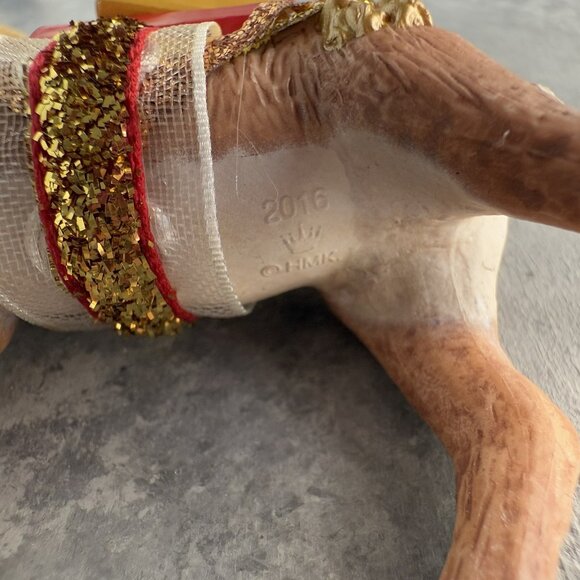 2016 Hallmark Keepsake Father Christmas’s Reindeer Limited Edition Ornament - Picture 5 of 6